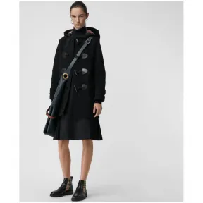 博百利/Burberry 女士 The Mersey  - 牛角扣大衣 (黑色) 40575171