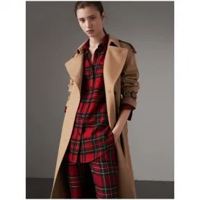 博百利/Burberry 女士 羊绒 Trench 风衣 (驼色) 40664731