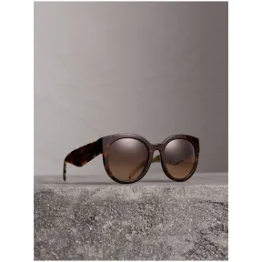 博百利/Burberry 女士 圆弧框太阳眼镜 (玳瑁纹) 40665601