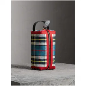 博百利/Burberry  苏格兰格纹棉质收纳袋 (蓝色)  40695251