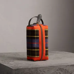 博百利/Burberry  苏格兰格纹棉质收纳袋 (钴色)  40695291