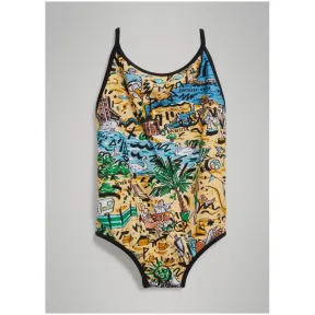 博百利/Burberry  海滨印花连体泳衣 (蜂蜜色)  40730451