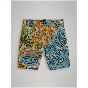 博百利/Burberry  海滨印花游泳裤 (沙色)  40730641