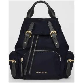 博百利/Burberry 女士 The Rucksack - 小号尼龙斜背式军旅背包 (墨蓝色) 40759731