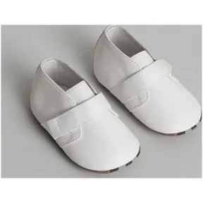 博百利/Burberry 儿童用品 Vintage 格纹皮鞋 (光白色) - 童装  40760191