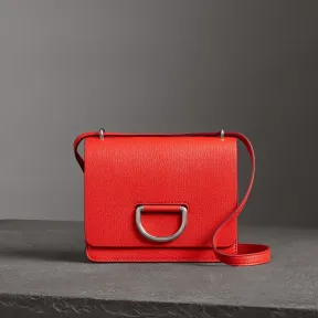 博百利/Burberry 女士 小号皮革 D 型环包 (亮红色) 40764191