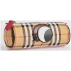 博百利/Burberry  怪兽图案 Vintage 格纹铅笔袋 (琥珀黄)  40765711