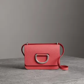 博百利/Burberry 女士 迷你皮革 D 型环包 (亮珊瑚粉红) 40767061
