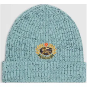 博百利/Burberry 女士 典藏绣标羊毛混纺帽 (蓝黄玉色)  40785341