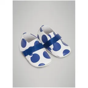 博百利/Burberry 儿童用品 波点印花皮鞋 (亮蓝色) - 童装  40786061