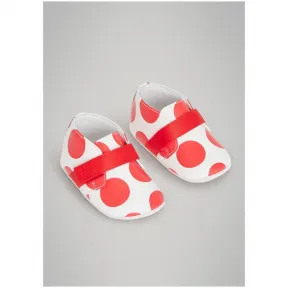 博百利/Burberry 儿童用品 波点印花皮鞋 (亮红色) - 童装  40786071