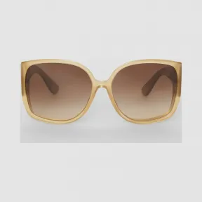 博百利/Burberry 女士 大号蝴蝶框太阳眼镜 (米色) 40805691