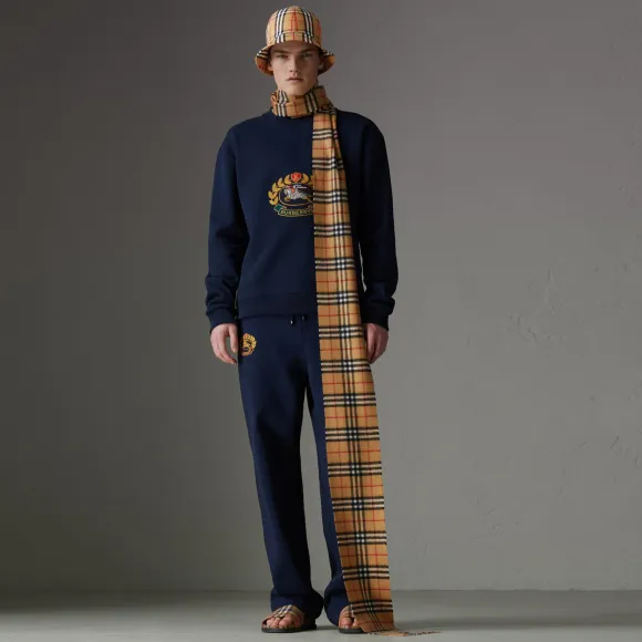 博百利/Burberry 男士 经典复刻系列平织运动衫 (深蓝色) - 男士  45476911