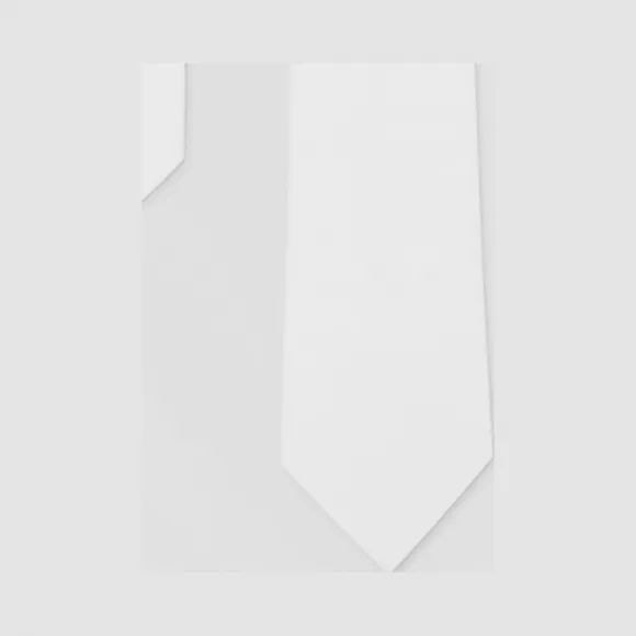 博百利/Burberry 经典剪裁棉质领带 (光白色)  45630901