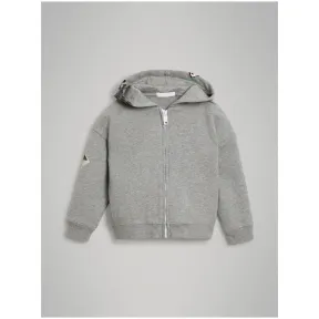 博百利/Burberry  伦敦街头艺术印花棉质连帽上衣 (麻灰色)  80023241