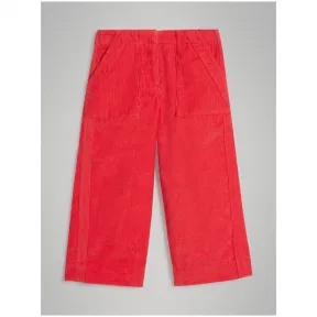博百利/Burberry 儿童用品 灯芯绒阔腿裤 (亮橙红色) - 女童装  80024851