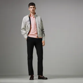 博百利/Burberry 男士 典藏徽标珠地网眼布棉质 Polo 衫 (浅粉红色) - 男士  80030201