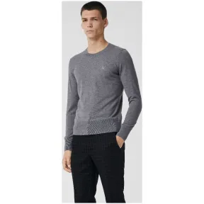 博百利/Burberry 男士 水手领羊绒针织衫 (浅麻灰) - 男士  80034911