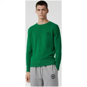 博百利/Burberry 男士 典藏绣标羊绒衫 (亮绿色) - 男士  80036101