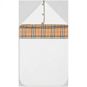 博百利/Burberry 儿童用品 Vintage 格纹棉质婴儿睡袋 (白色) - 童装  80038121