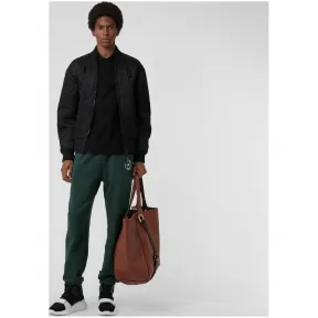 博百利/Burberry 男士 典藏徽标珠地网眼布棉质 Polo 衫 (黑色) - 男士  80042361