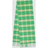 博百利/Burberry 男士 经典 Vintage 格纹羊绒围巾 (碧玺绿)  80047121