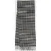 博百利/Burberry 男士 经典 Vintage 格纹羊绒围巾 (古锡灰)  80047181