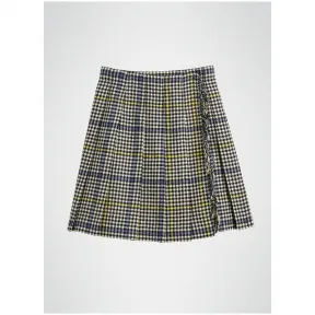 博百利/Burberry 儿童用品 流苏装饰千鸟格羊毛短裙 (羊皮纸色)  80052931