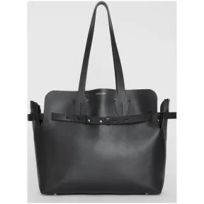 博百利/Burberry 女士 The Belt - 中号柔软皮革贝尔特包 (黑色) 80065671