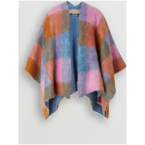 博百利/Burberry 女士 镶拼马海毛混纺披肩 (杏粉色) 80072341