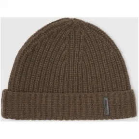 博百利/Burberry 女士 罗纹针织羊绒帽 (橄榄绿)  80077021