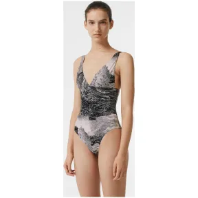 博百利/Burberry 女士 梦景印花泳装 (黑色) 80079861