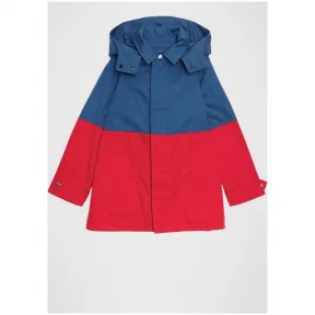 博百利/Burberry 儿童用品 可拆式连帽拼色棉质轻便大衣 (暗雅蓝色)  80082171