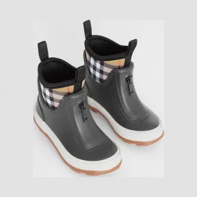 博百利/Burberry Vintage 格纹橡胶雨靴  P80082351