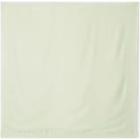 博百利/Burberry 男士 专属标识丝毛混纺提花大号方巾 (淡绿色)  80097991