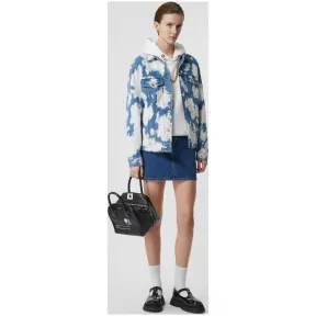 博百利/Burberry 女士 鹿纹日本牛仔迷你裙 (中调蓝色) 80107131