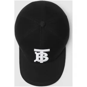 博百利/Burberry 女士 专属标识图案棒球帽 (黑色)  80109461