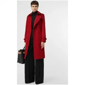 博百利/Burberry 女士 羊绒 Trench 风衣 (红色) 80112341