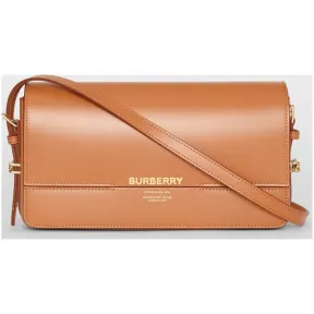 博百利/Burberry 女士 Grace - 迷你皮革格雷丝包 (肉豆蔻色) 80119571