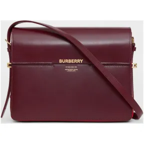 博百利/Burberry 女士 Grace - 大号皮革格雷丝包 (大不列颠红 / 亮军红色) 80120081