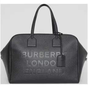 博百利/Burberry 男士 Cube - 大号皮革立方包 (黑色)  80125241