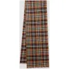 博百利/Burberry 男士 Vintage 格纹轻盈丝毛混纺围巾 (红褐色)  80158161