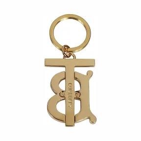 博百利/Burberry 男士 专属标识图案镀金钥匙圈 (金色) 80159981
