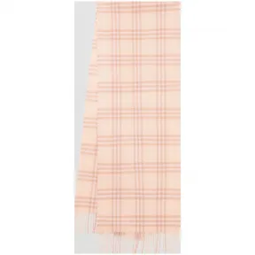 博百利/Burberry 男士 经典 Vintage 格纹羊绒围巾 (暗雅粉红)  80161471