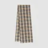 博百利/Burberry 女士 Vintage 格纹轻盈丝毛混纺围巾 (浅蜜色)  80164251