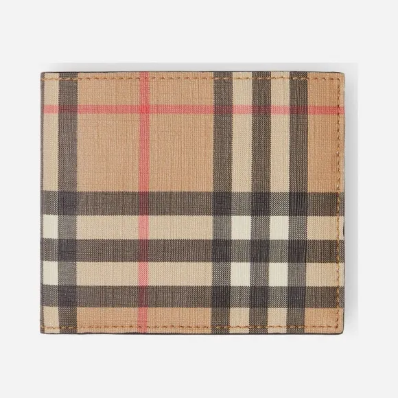 博百利/Burberry Vintage 格纹双折零钱夹 P80166181