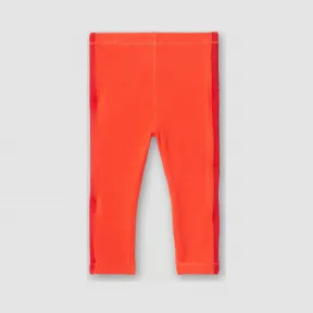 博百利/Burberry 童装 徽标装饰弹力棉质紧身裤 (亮红色) 80168171