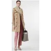 博百利/Burberry 女士 棉质嘎巴甸 Trench 风衣 (蜂蜜色) 80168261