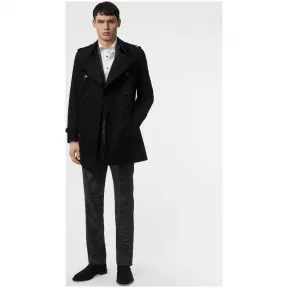 博百利/Burberry 男士 短款切尔西版型 Trench 风衣 (黑色) - 男士  80173481