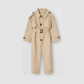 博百利/Burberry 童装 棉质 Trench 连身衣 (蜜色)  80173601